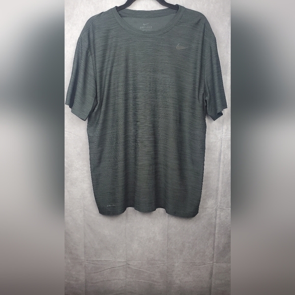 Nike Dri-FIT Training Running Short Sleeve T-Shirt Grey Men's Size XL - Picture 1 of 9